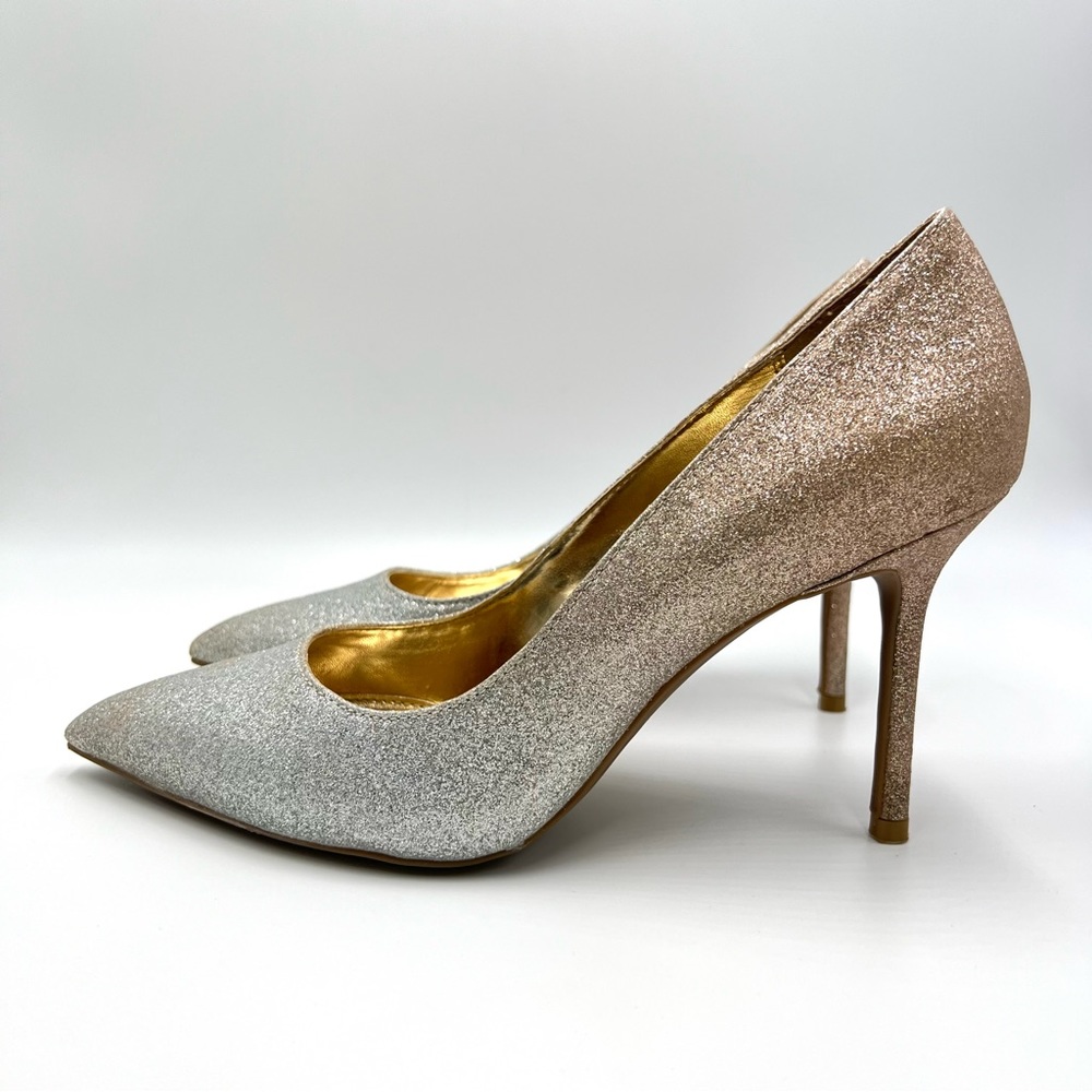 Katy Perry The Sissy Champagne Ombre Glitter Point Toe Heels Pumps Shoes 9.5 View 6